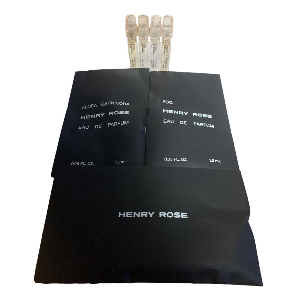 Henry Rose 4 Piece EDP Perfume Set Flora Fog Jakes Queen Monster 1.5ml each